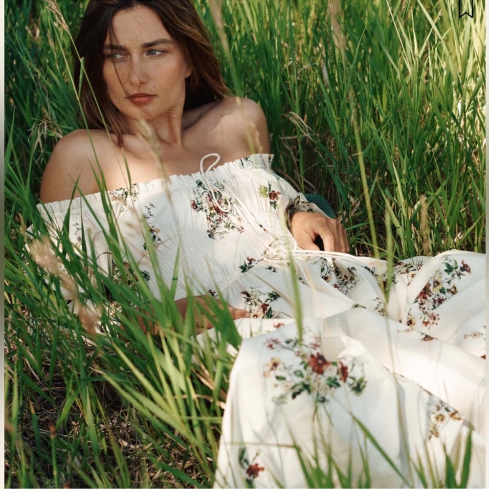Doen Cream Floral Maxi Dress - Picture 3 of 9